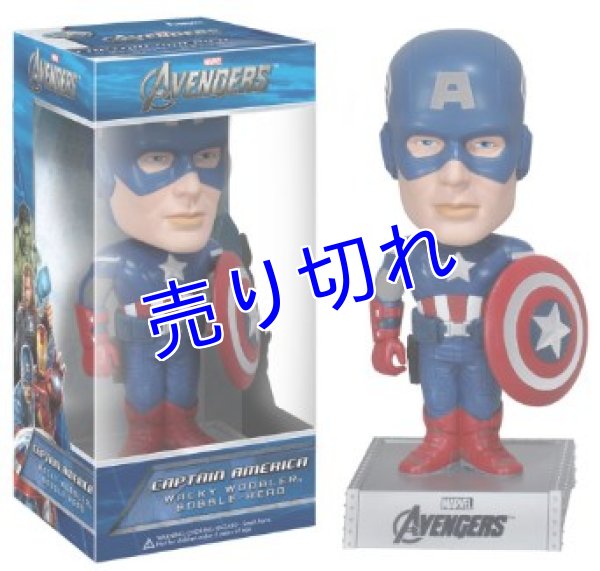 画像1: Captain America Bobble Head フィギュア (1)