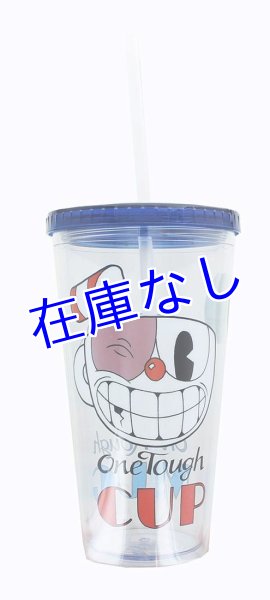 画像1: Cuphead　コップ 450ml（ストロー付き、プラスチック製） (1)