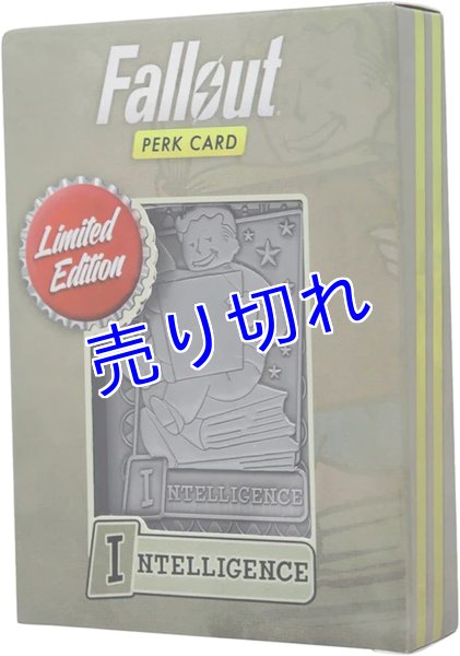 画像1: Fallout メタルレプリカ　Perkカード　（Intelligence）※5000枚限定・シリアルナンバー付き (1)