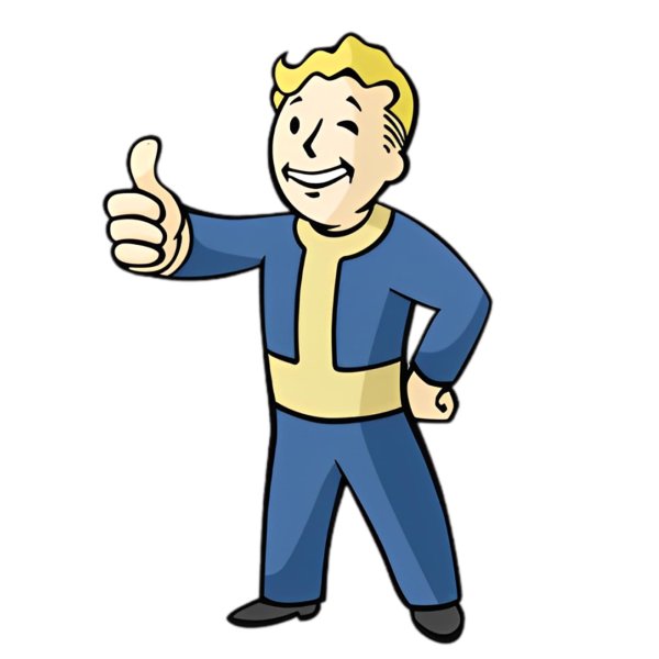 画像1: Vault Boy　ブリキ看板 (1)