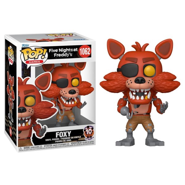 画像1: 【予約受付中・3月下旬入荷予定】FNaF Funko POP 10周年記念フィギュア （Foxy） (1)