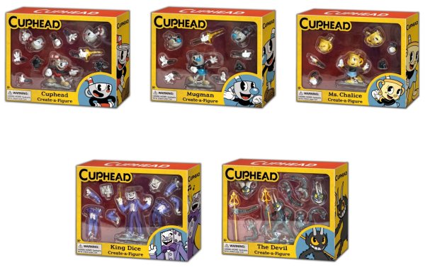 画像1: 【6月半ば入荷予定】Cuphead キャラクターフィギュアセット　5体セット※予約受付中 (1)