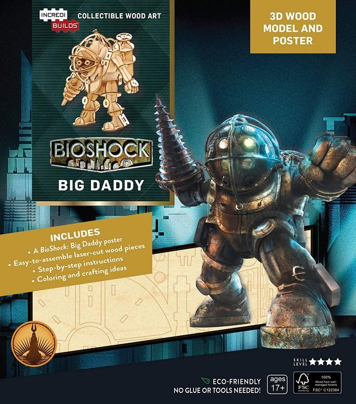 Bioshock Big Daddy ウッドフィギュアキット ※注意書きあり - Game Station Online